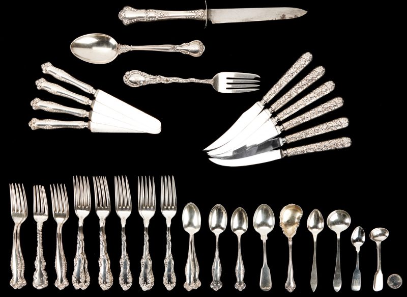 Lot 782: 41 Pcs. Assorted Sterling Flatware, incl. Gorham, Towle, & Others