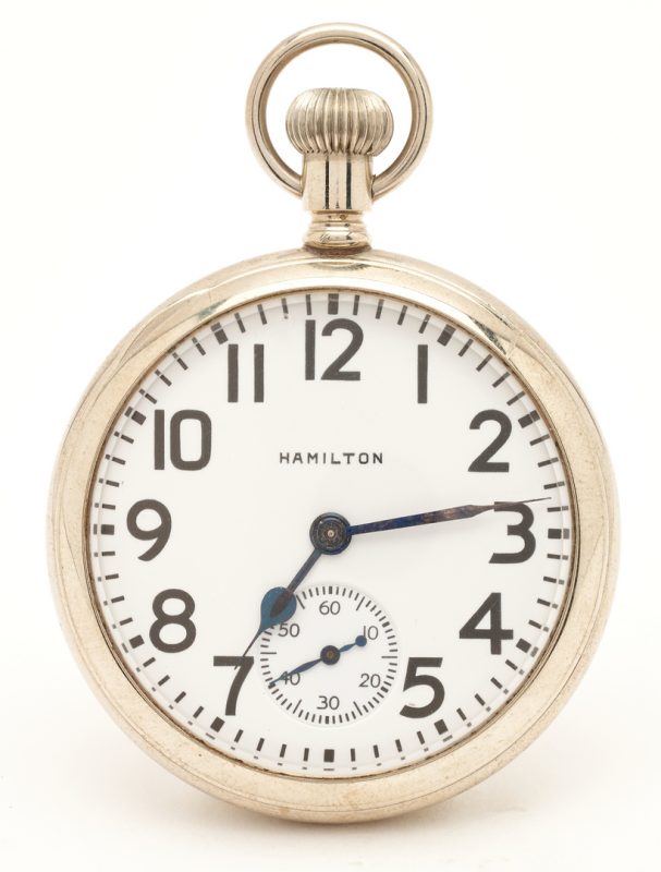 Lot 817: 17 Jewel 974 Hamilton Salesman Sample Pocket Watch