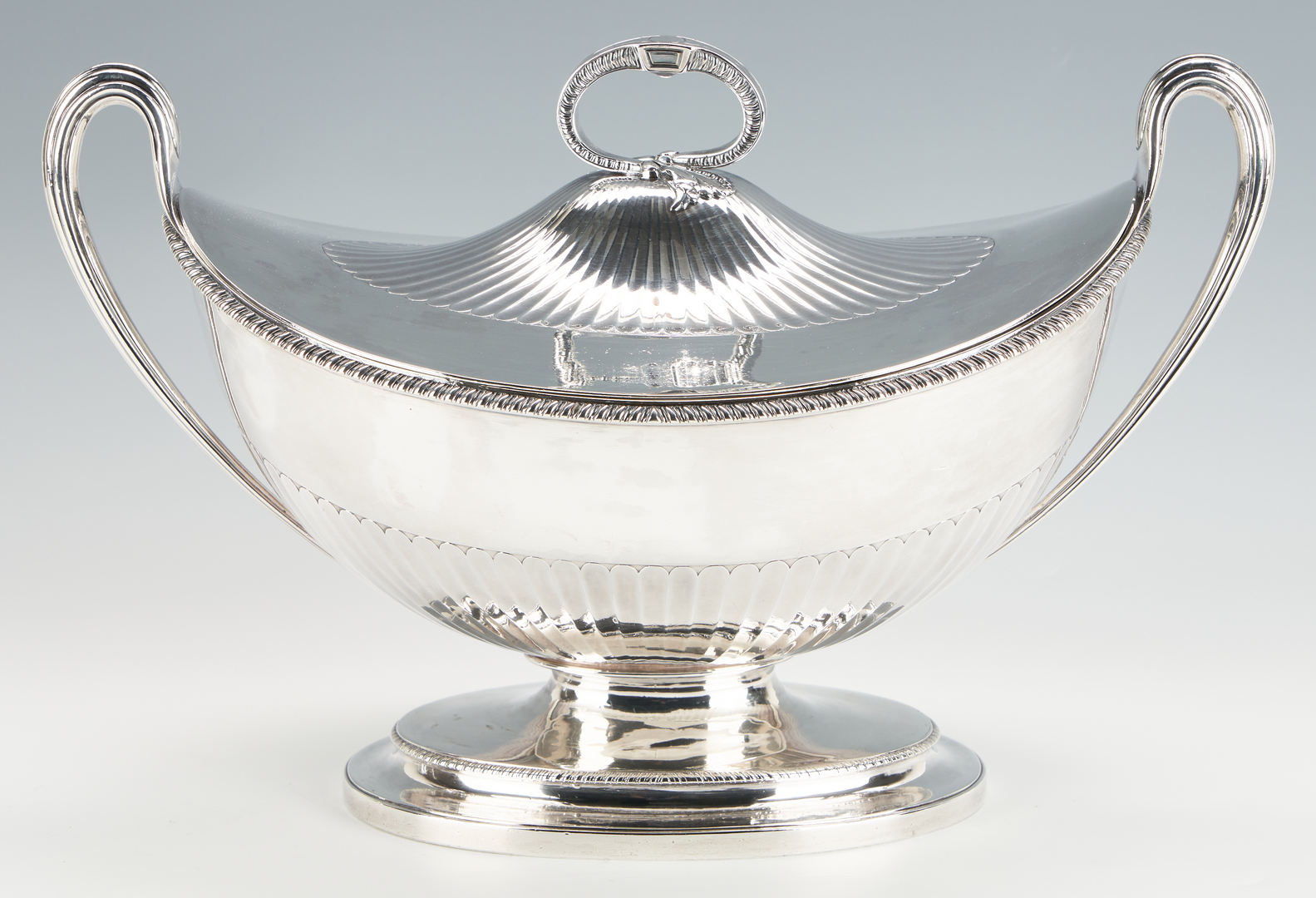 Lot 83: Large George III Armorial Sterling Tureen, Wakelin and Taylor