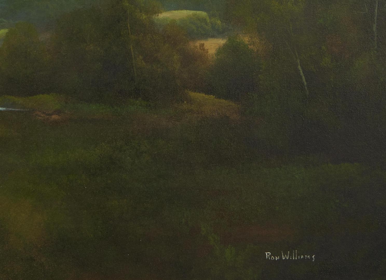 Lot 863: Large Ron Williams O/C Smoky Mountain Landscape Painting