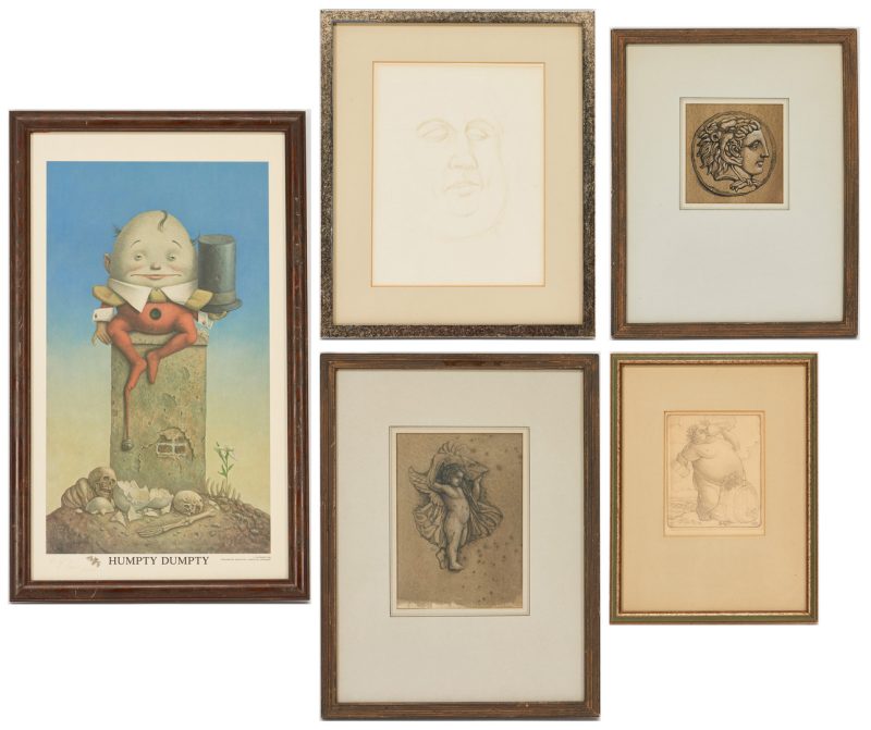 Lot 865: 5 Werner Wilder Works on Paper, incl. Classical Subjects