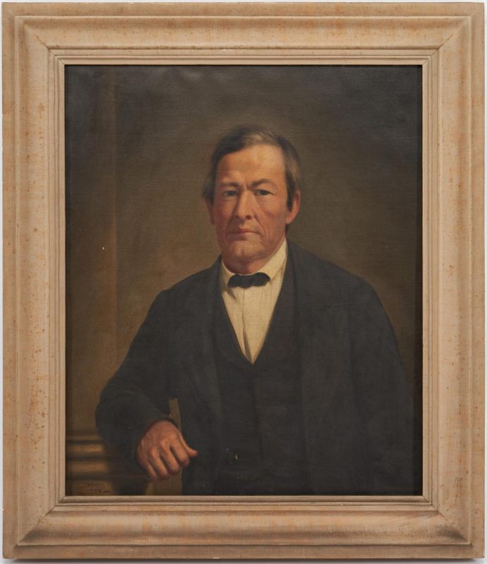 Lot 871: Thomas Healy, Mississippi Oil Portrait of a Gentleman