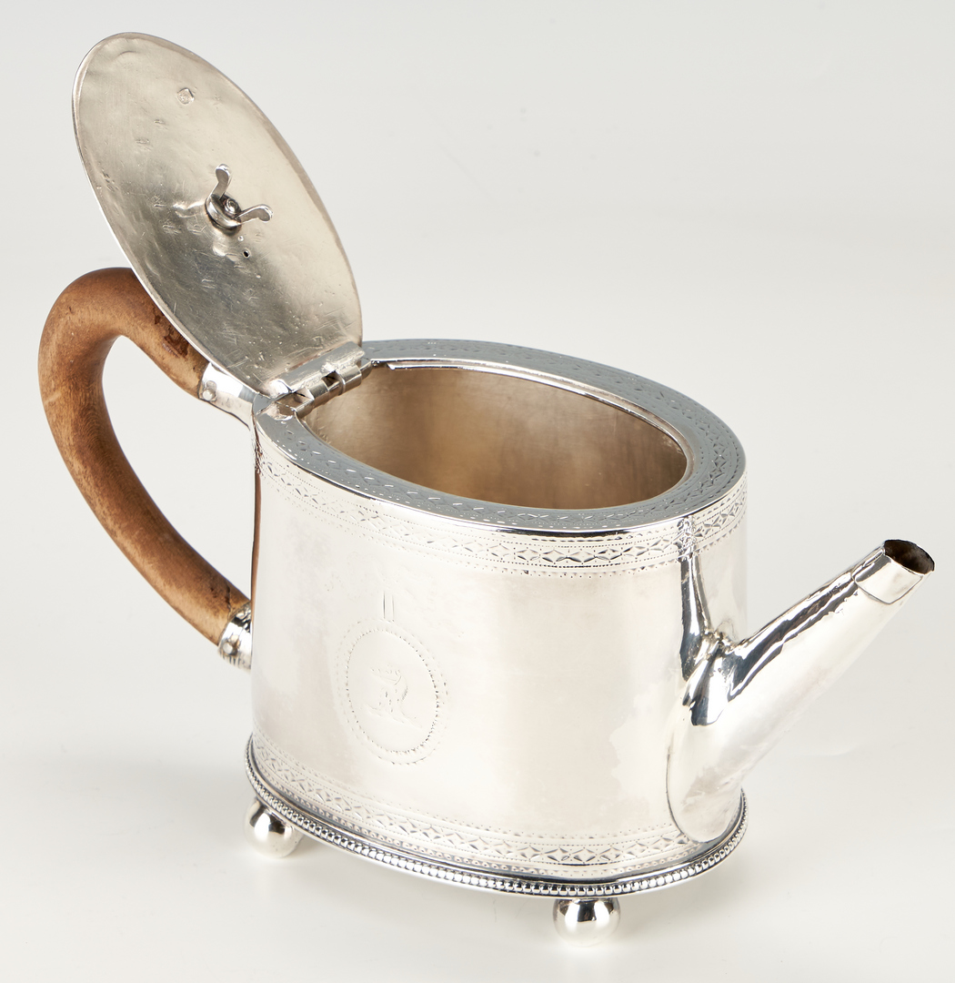 Lot 87: Hester Bateman Sterling Silver Tea Pot