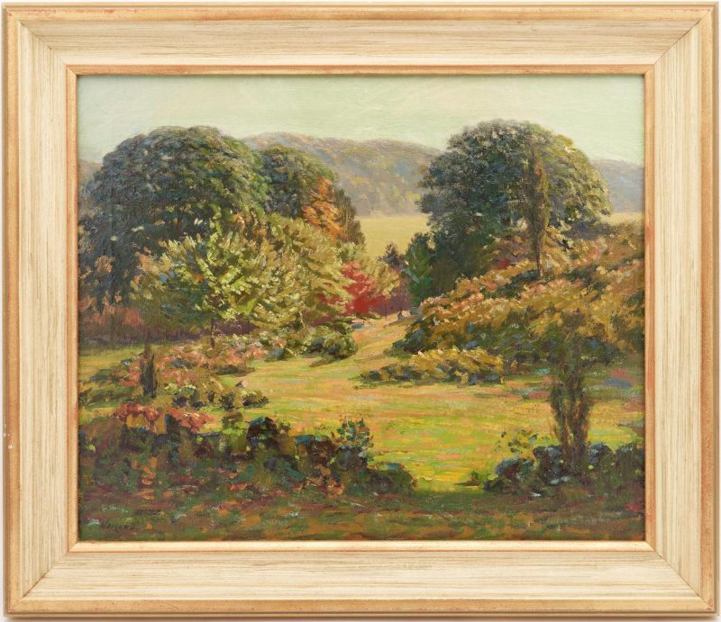 Lot 896: James George Weiland O/C, Landscape Painting