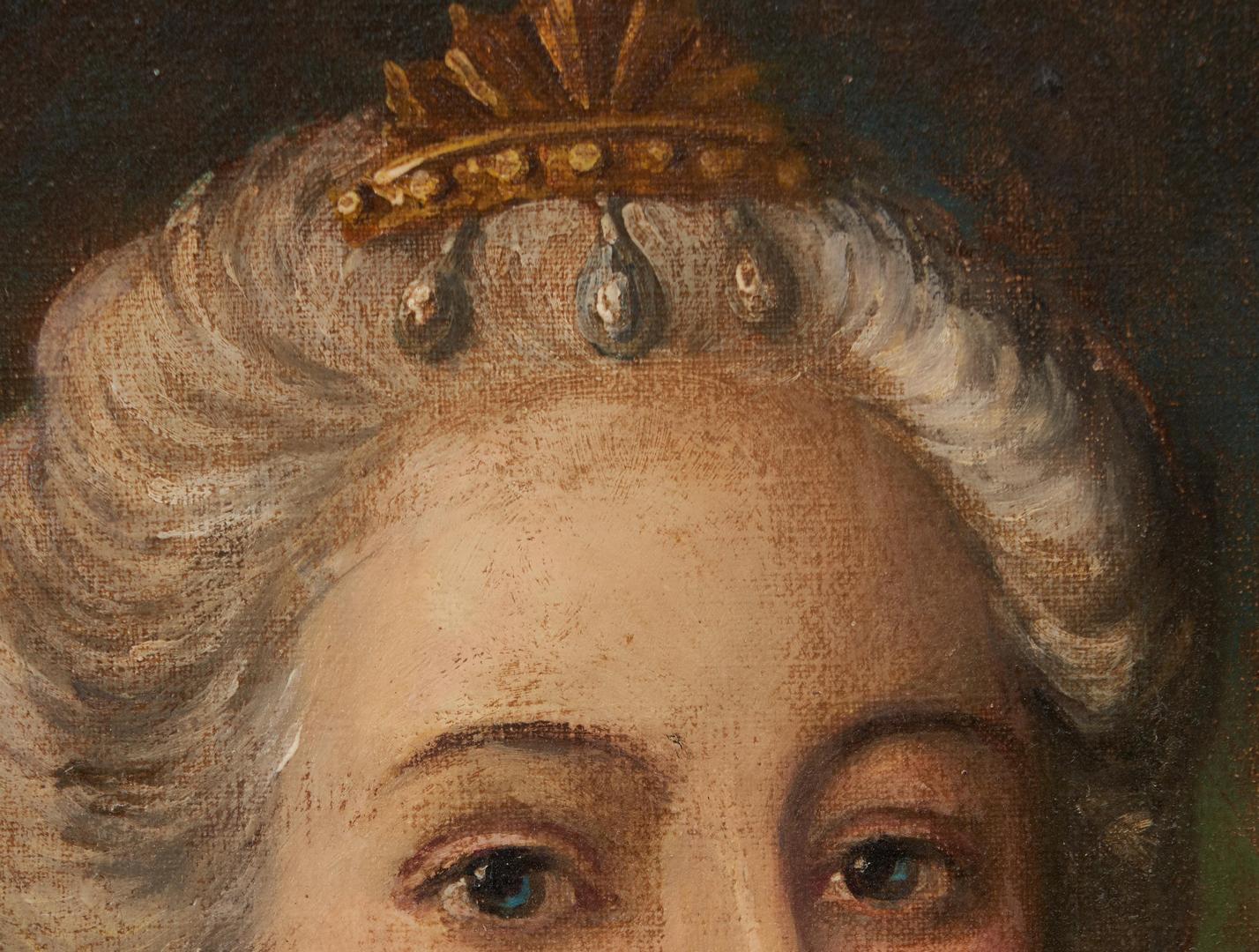 Lot 918: Austrian School O/C Royal Portrait of Maria Theresa