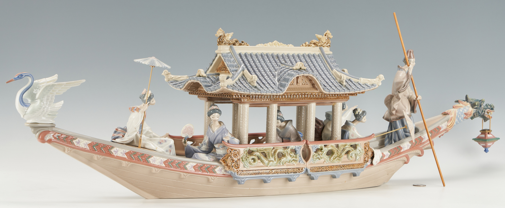 Lot 941: Limited Edition Lladro Porcelain Group, Kitakami Cruise