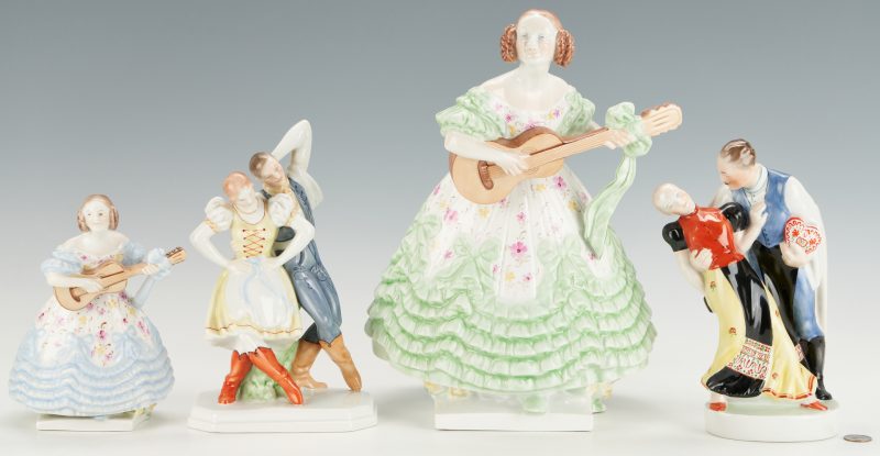 Lot 951: 4 Herend Musical Related Figures