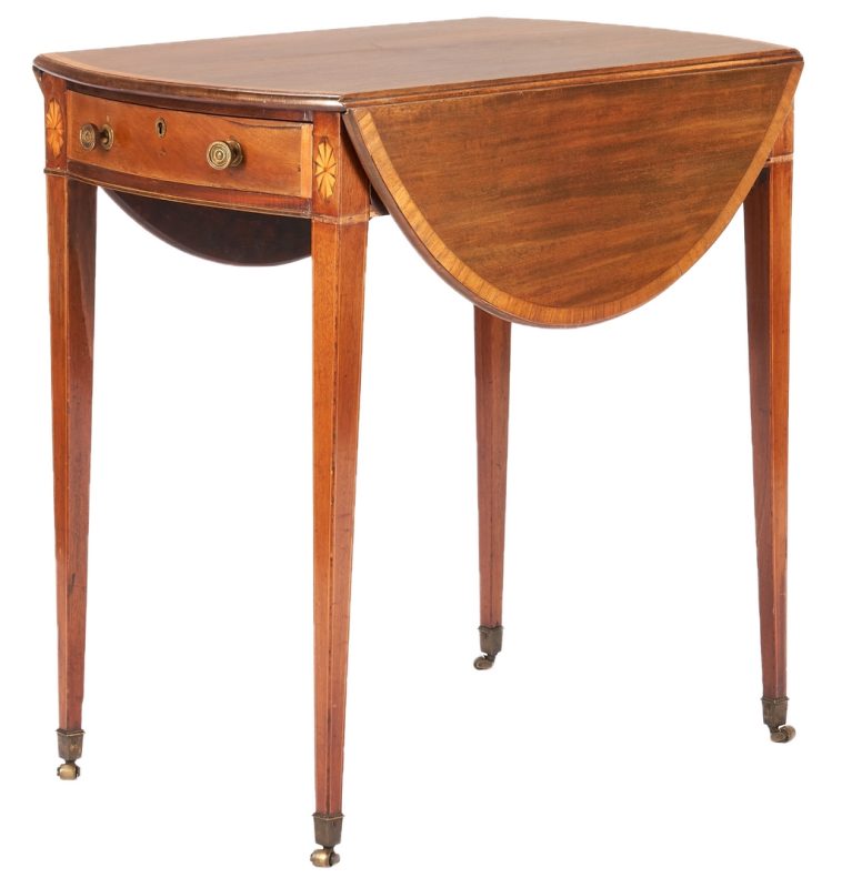 Lot 976: George III Style Inlaid Pembroke Table