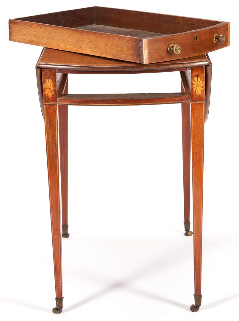 Lot 976: George III Style Inlaid Pembroke Table