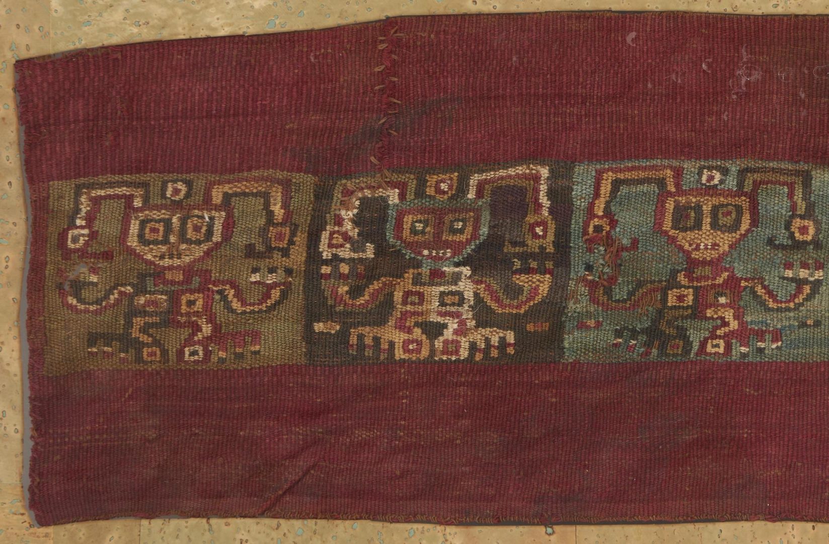 Lot 1025: Framed Precolumbian Inca Weaving