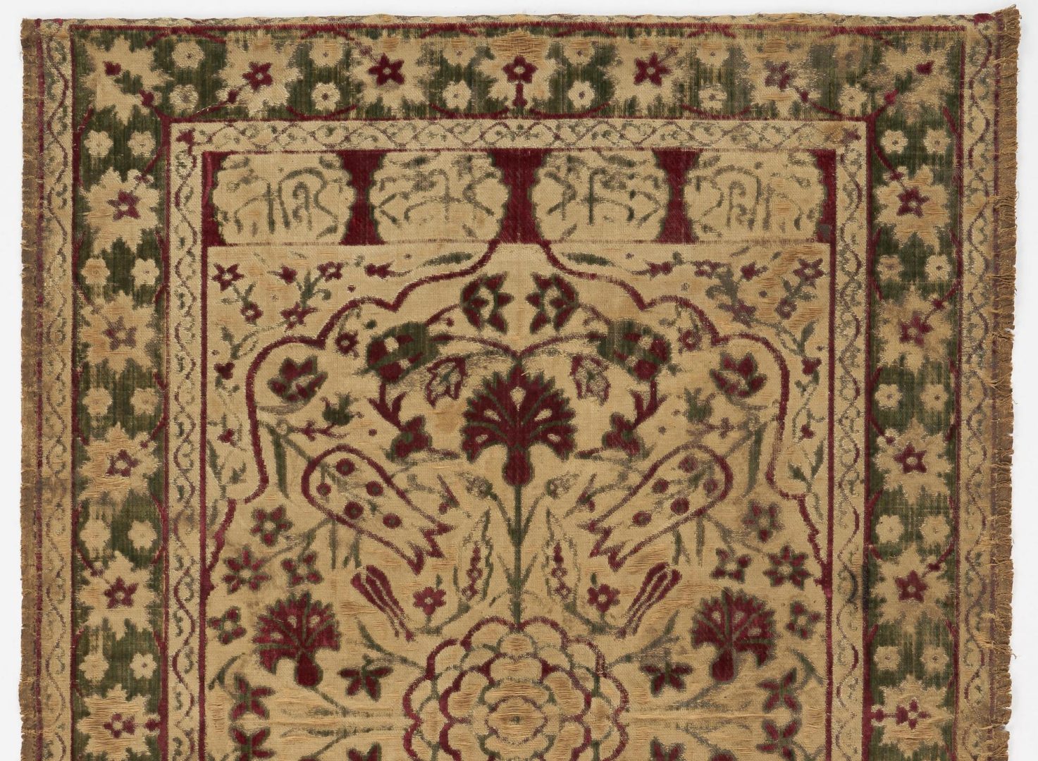 Lot 1026: 2 Persian Woven Velvet Textiles or Tapestries