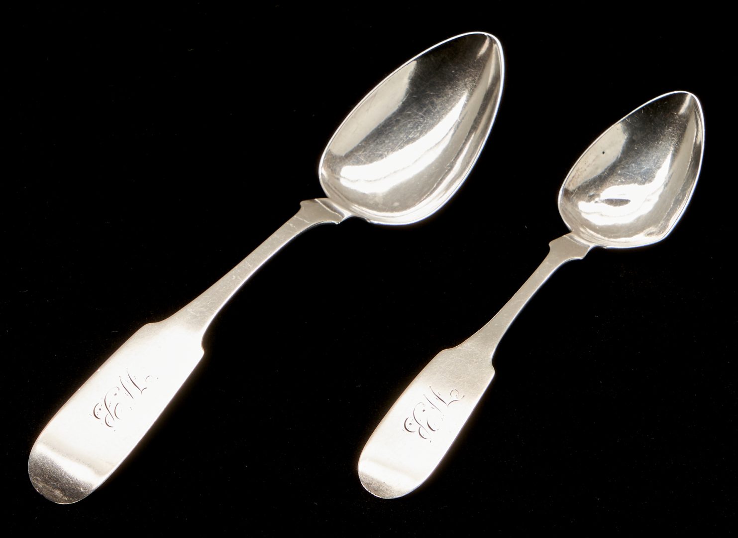 Lot 102: 16 Mississippi Coin Silver Spoons, Wilson & Klein