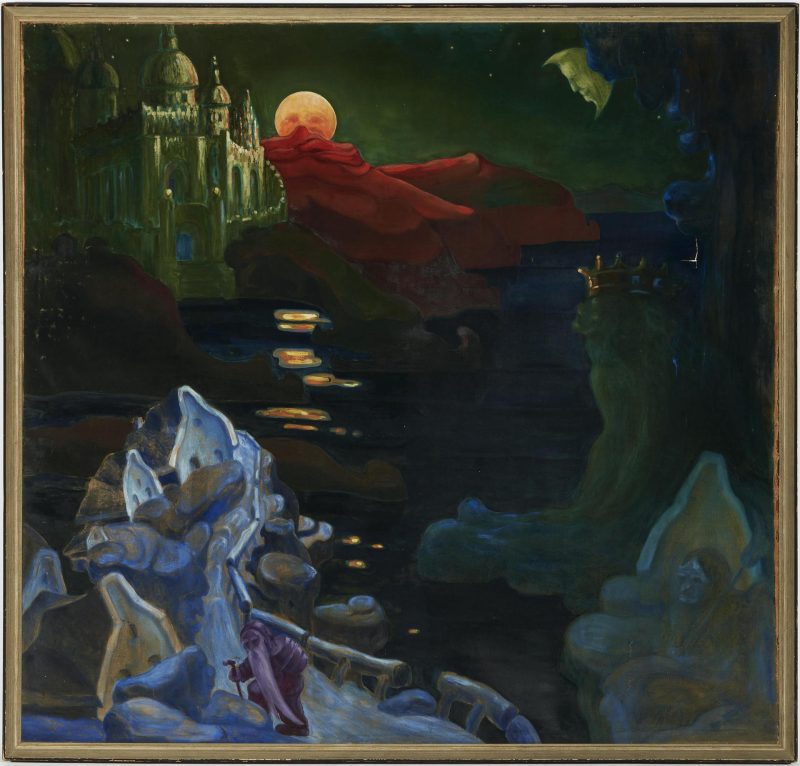 Lot 1075: Large Joseph Lomoff O/C Painting, A Fairy Tale