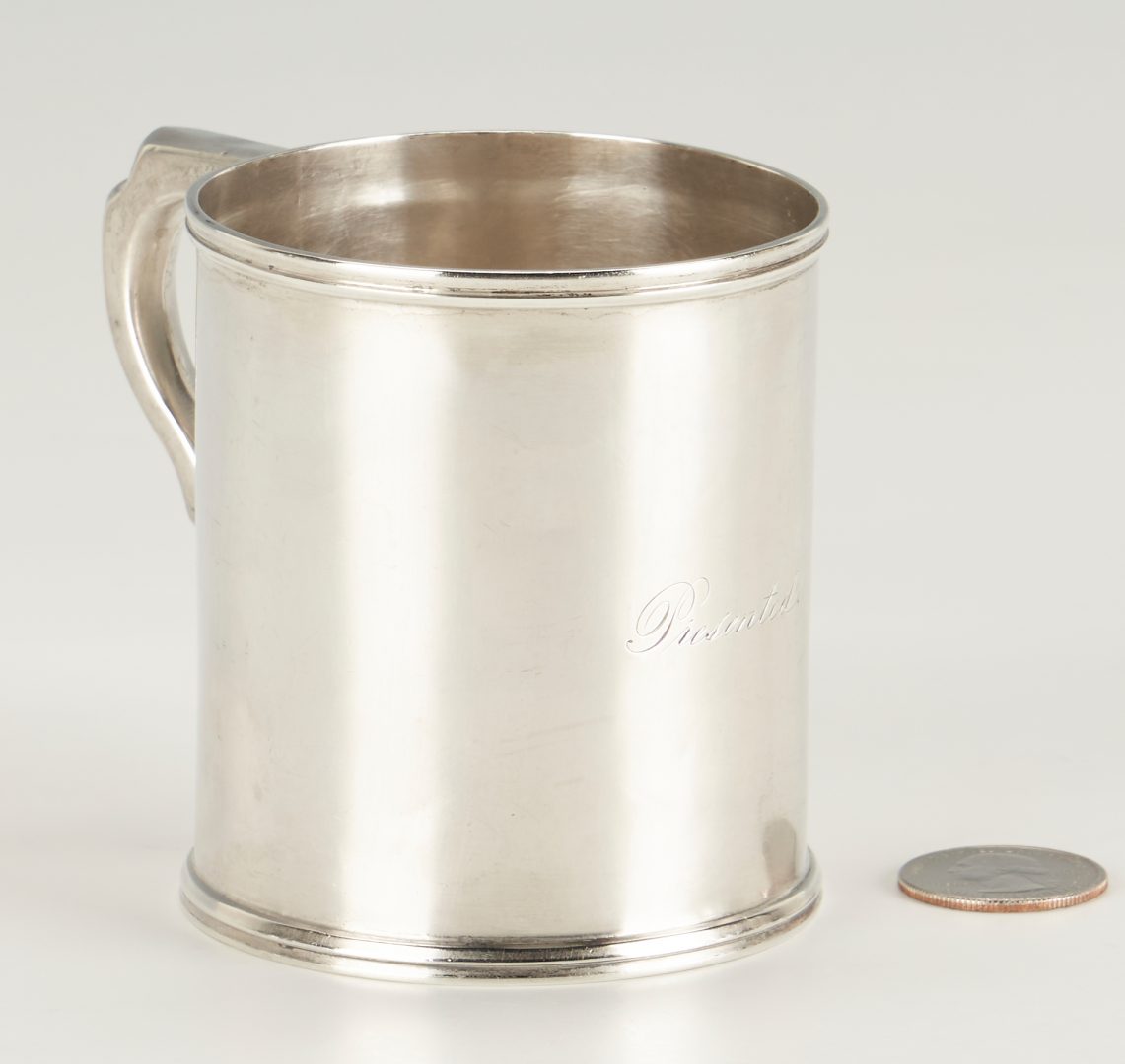 Lot 108: Coin Silver Mug, Tennessee & Louisiana marks