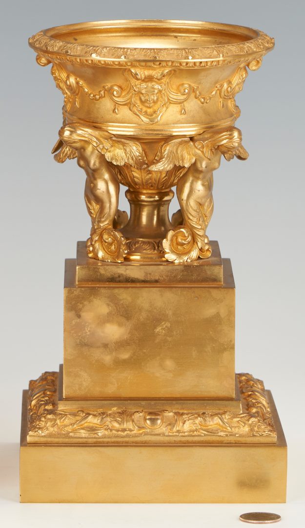 Lot 110: Pair French Neoclassical Ormolu Urns
