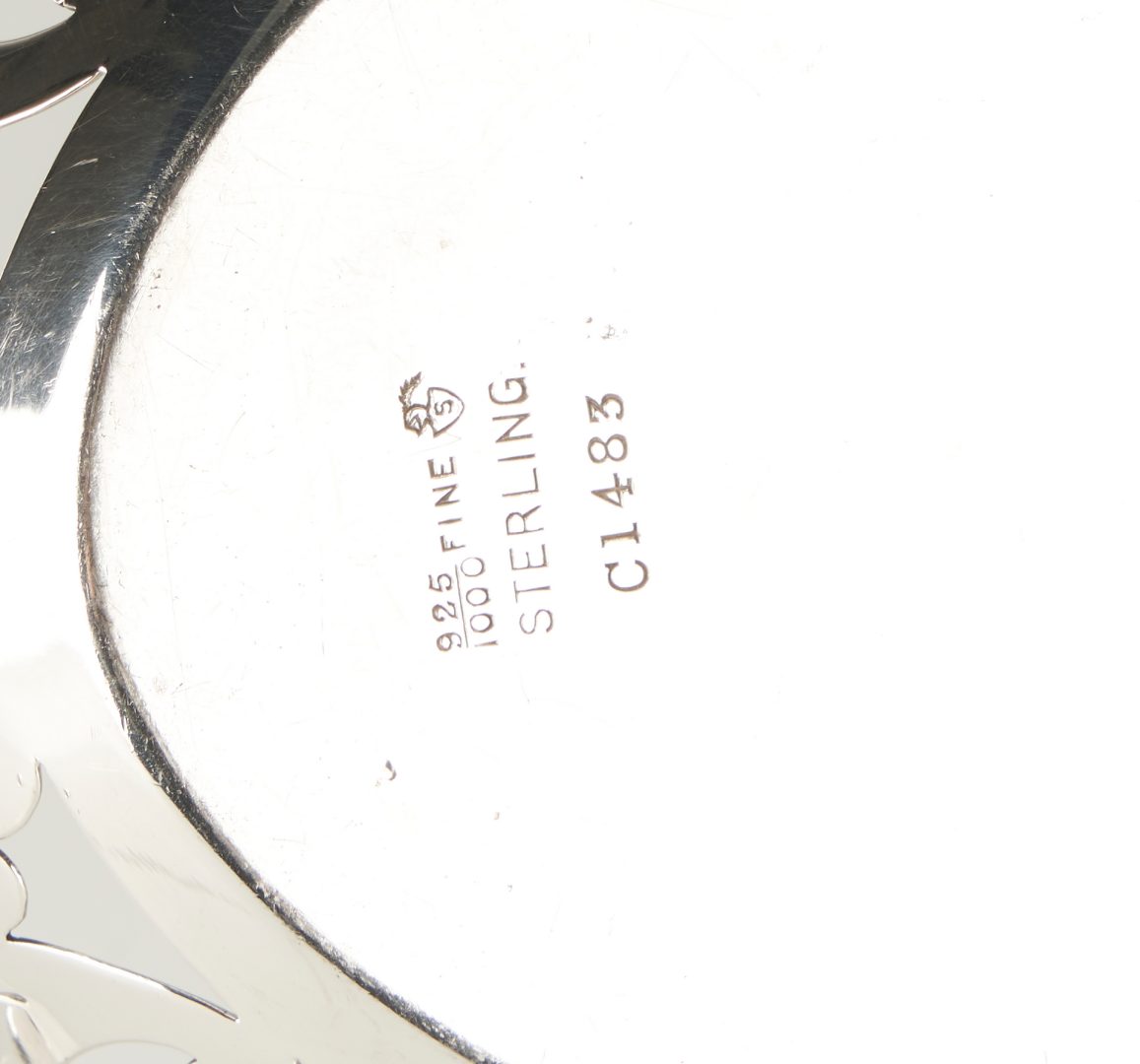 Lot 1139: 2 Pcs. Sterling Silver Pierced Hollowware