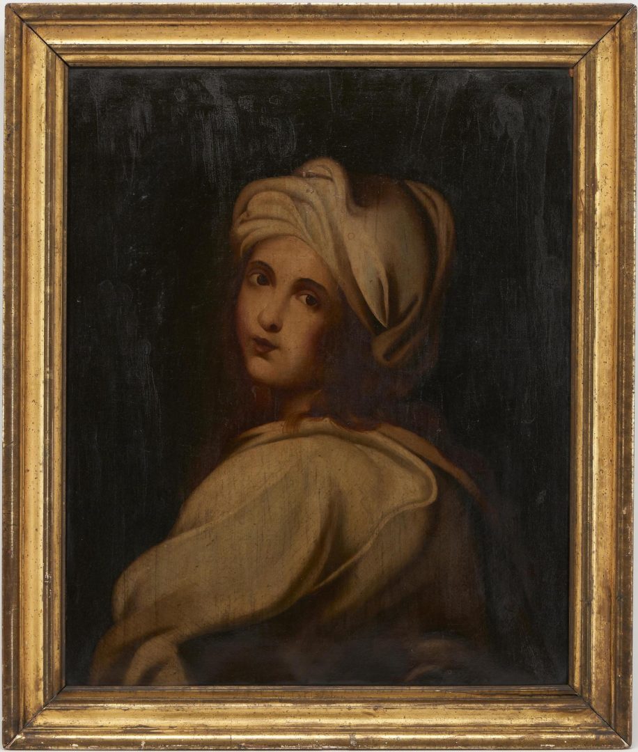 Lot 1162: After Guido Reni Continental Old Master Portrait of Beatrice Cenci,19th century