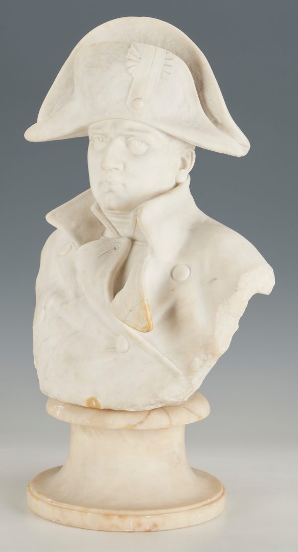 Lot 1163: Continental Marble Bust of Napoleon
