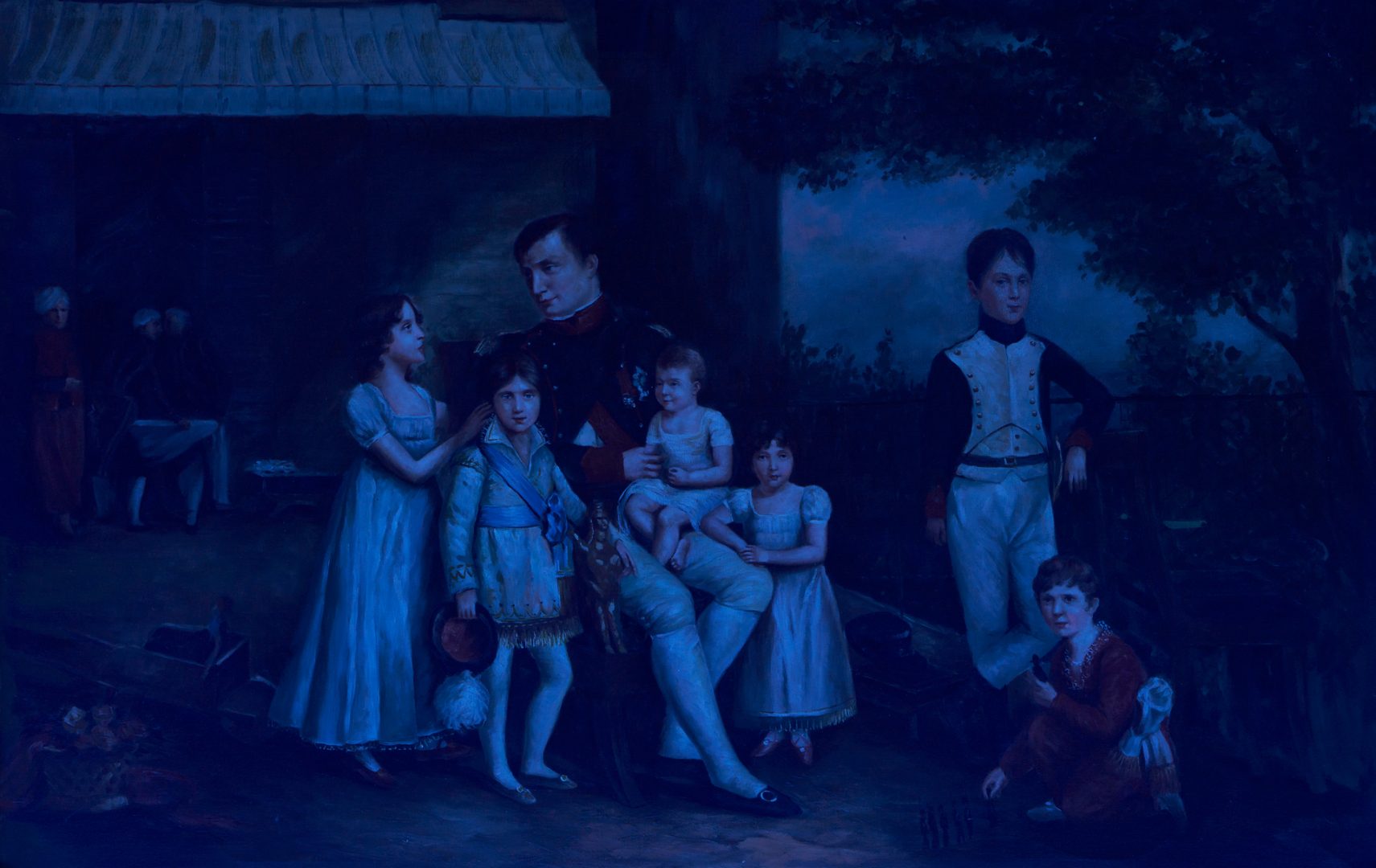 Lot 1164: After Louis Ducis O/C, Napoleon with his Nieces and Nephews