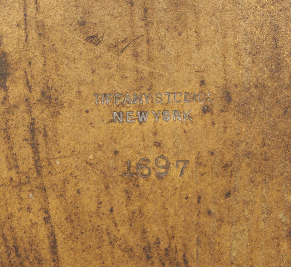 Lot 117: Tiffany Desk Set, Ninth Century Pattern w/ Frames, Brochure