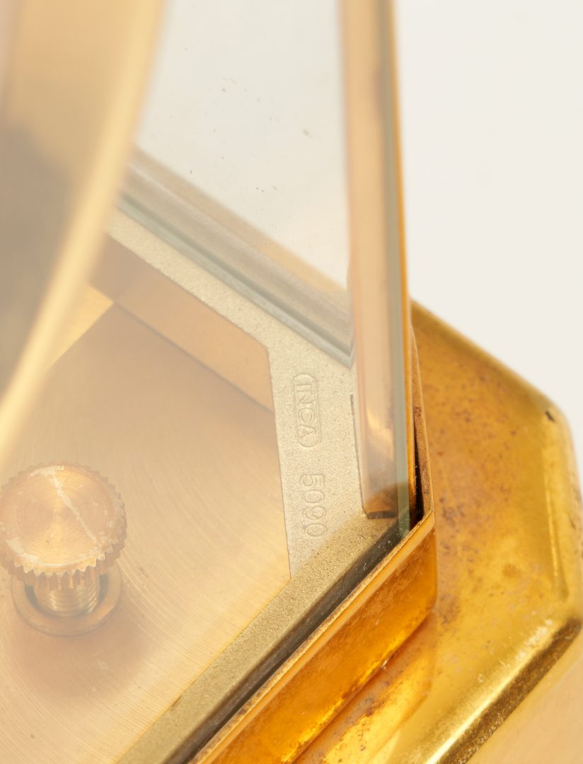 Lot 1192: LeCoultre Brass Atmos Mantle Clock