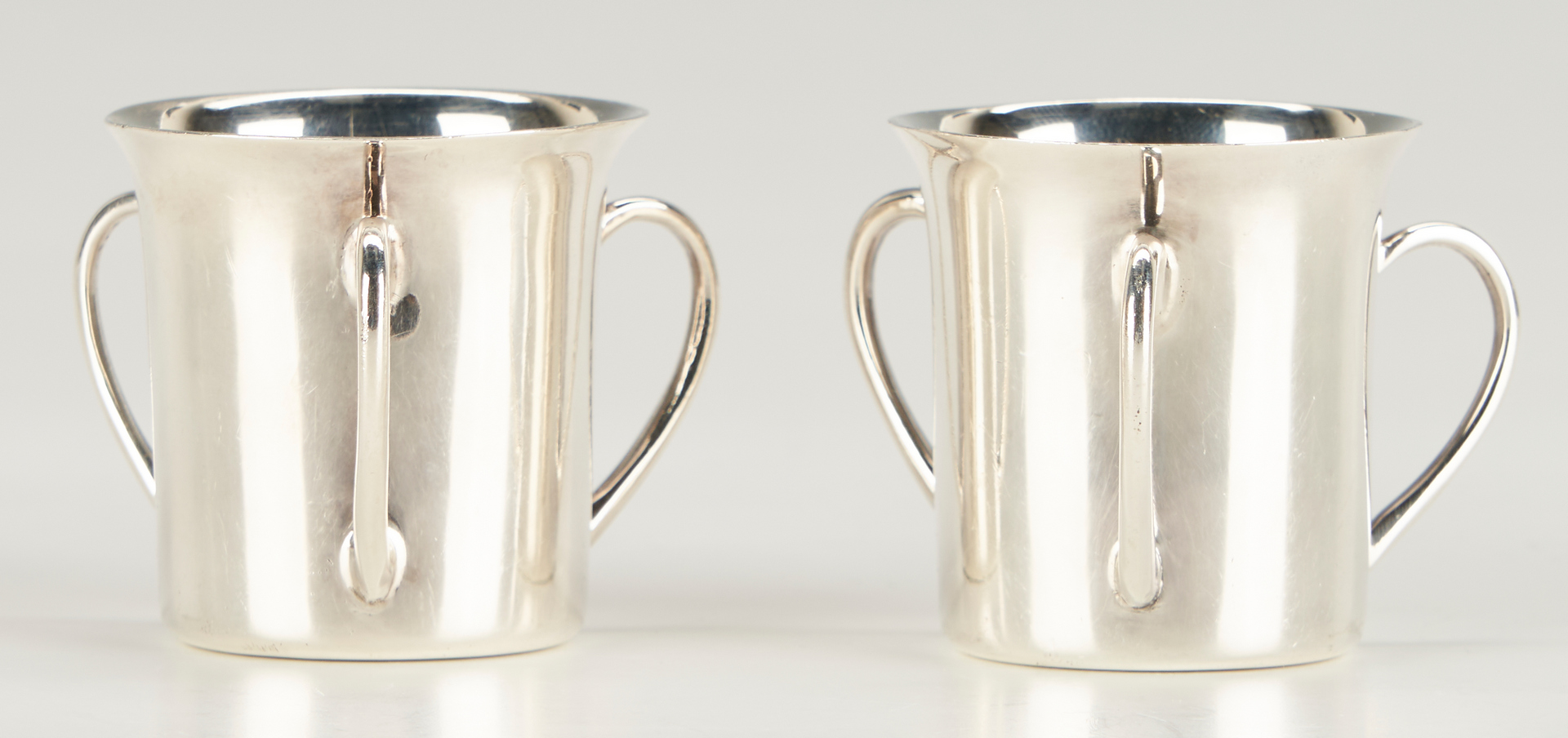 Lot 1231: 18 pcs. English & American Sterling Silver, incl. Miniature Loving Cups w/ Cases