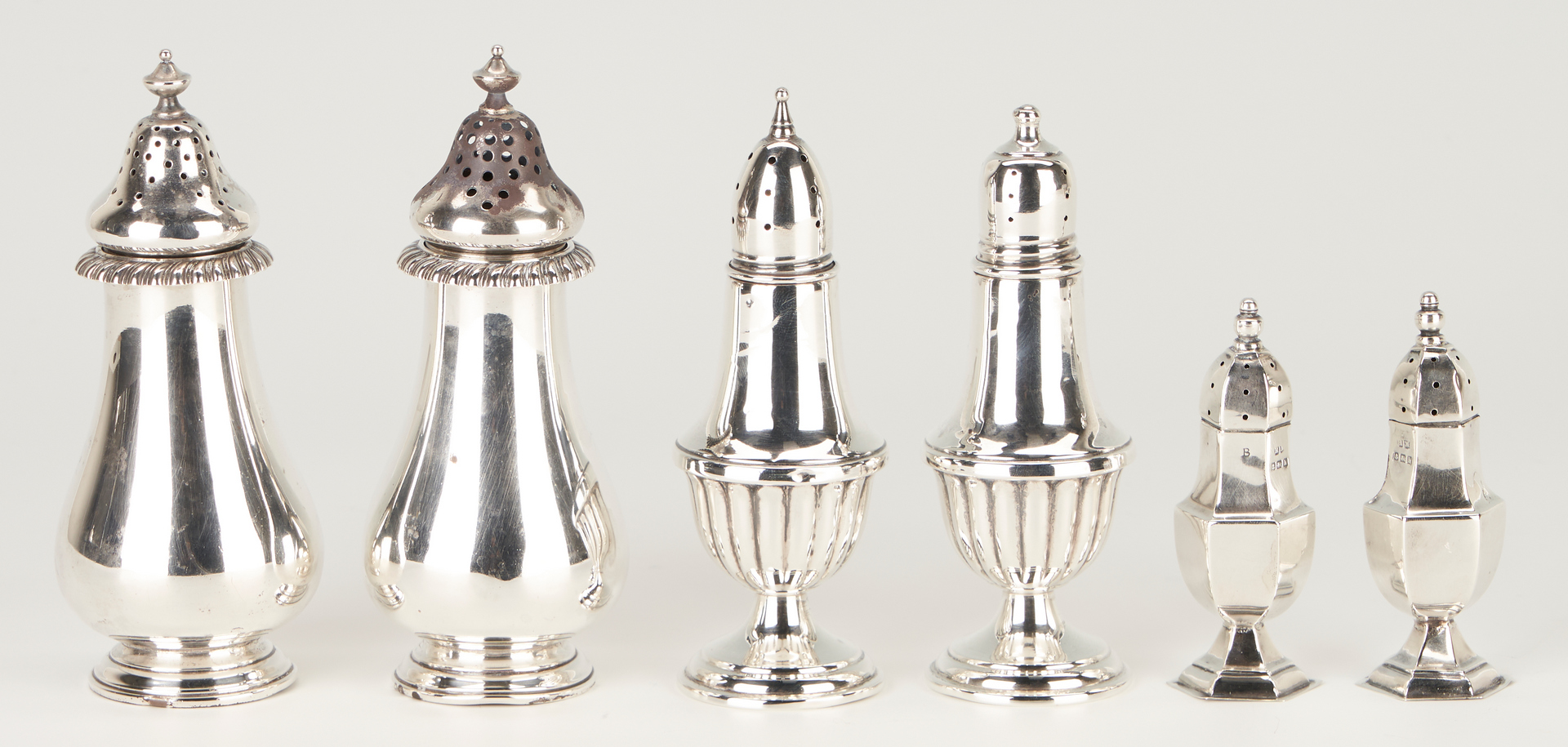 Lot 1239: 30 pcs Sterling including Salt and Pepper Shakers