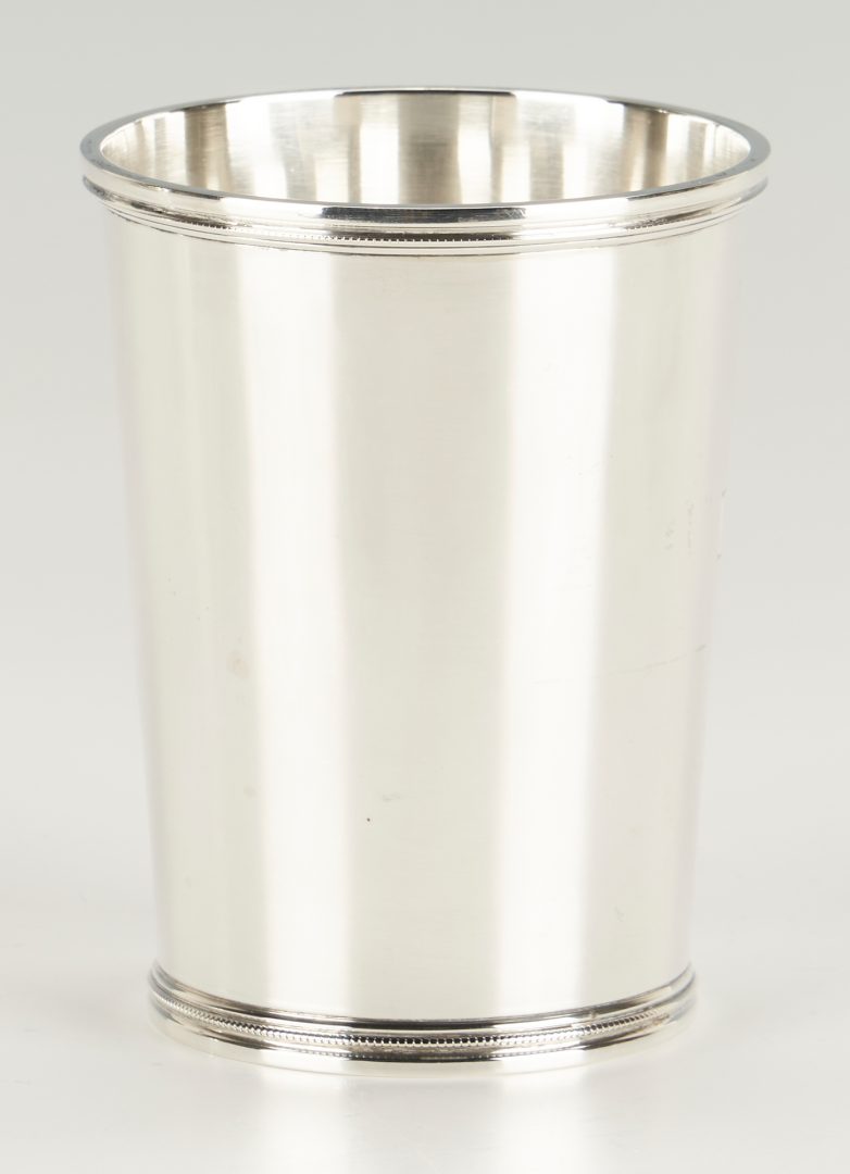 Lot 1245: Gorham Pitcher & Chicago Silver Co. Julep Cup, 2 items