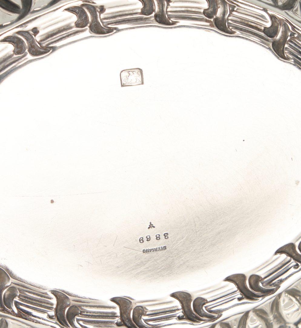 Lot 1257: 3 Whiting Sterling Silver Bread Trays, incl. Louis XV