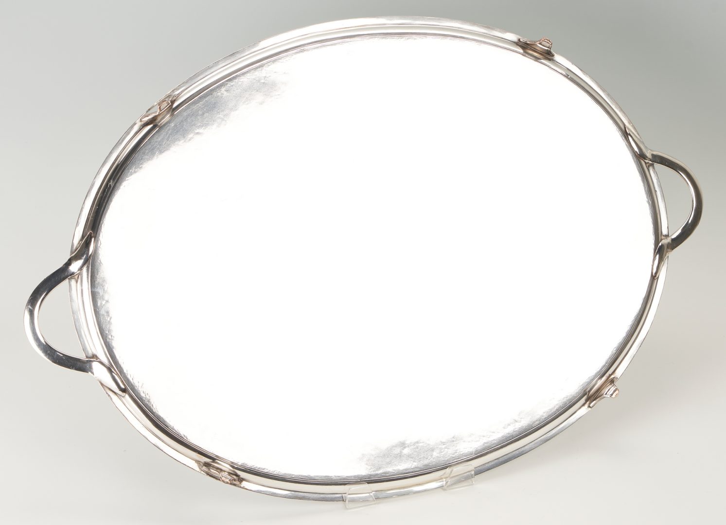 Lot 1262: Large Old Sheffield Oval Platter with Crest