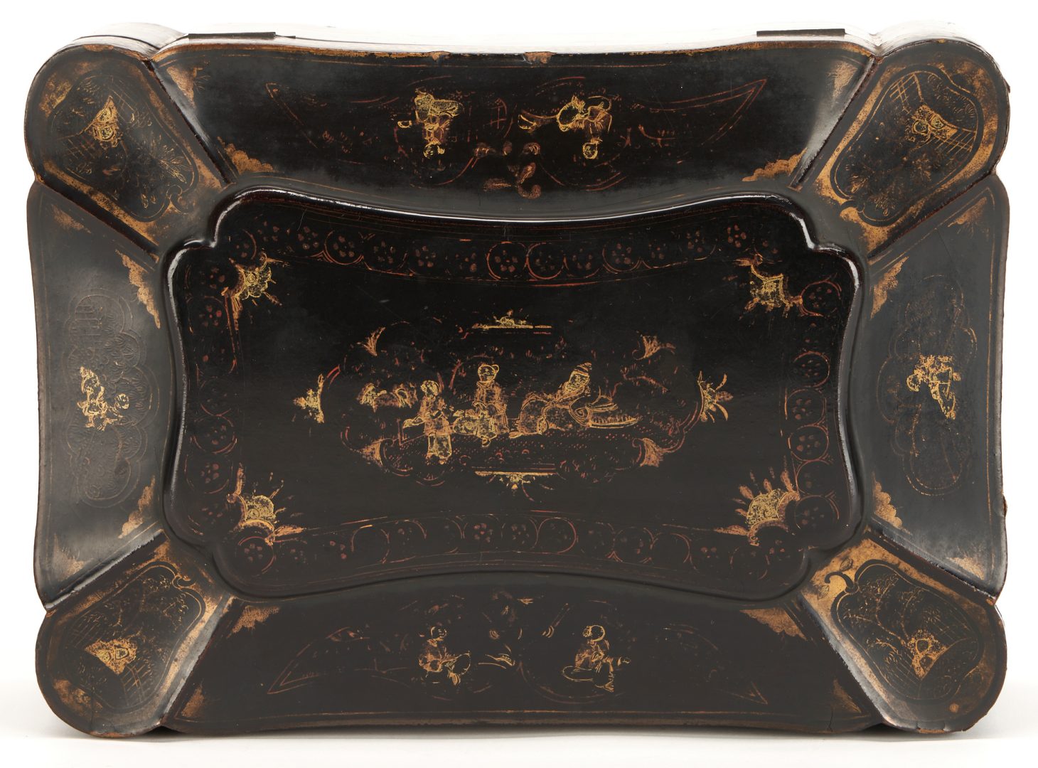 Lot 13: Two (2) Chinese Export Lacquer Boxes