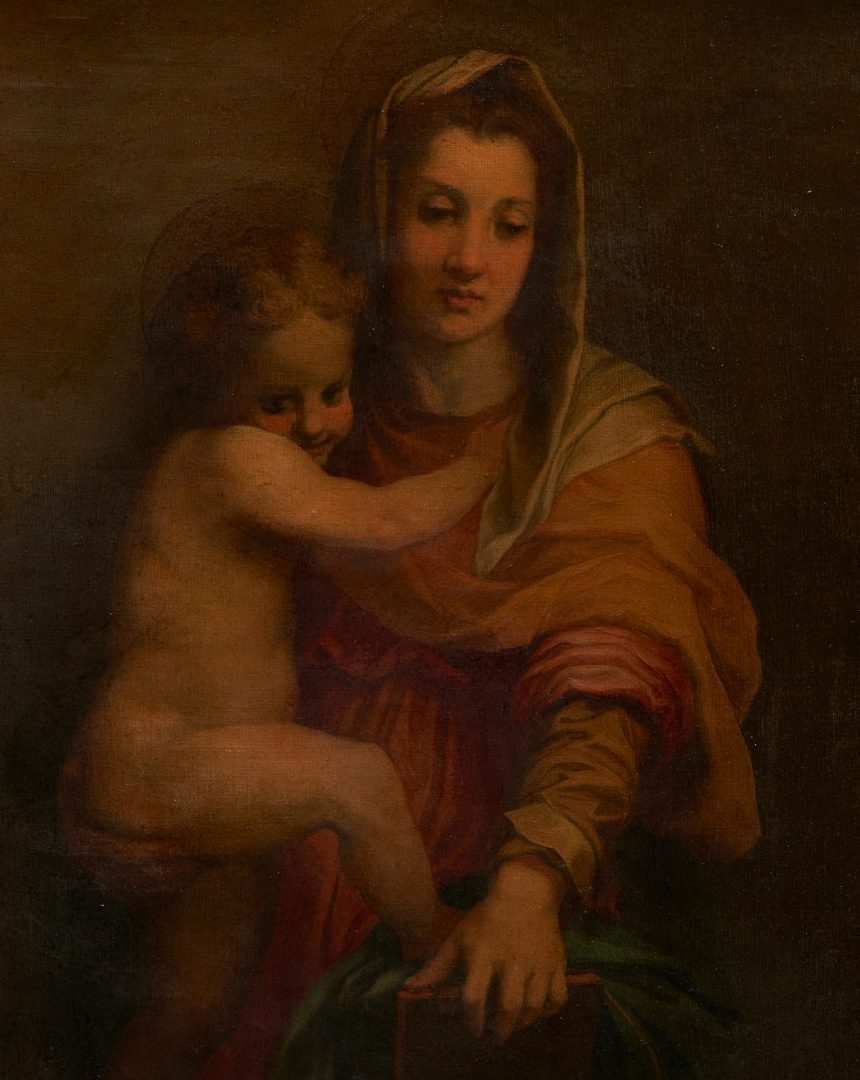Lot 140: After Andrea del Sarto, Madonna of the Harpies, 19th C.