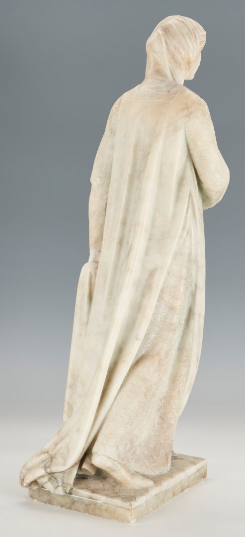 Lot 143: Guiseppe Bessi Marble Sculpture, Beatrice