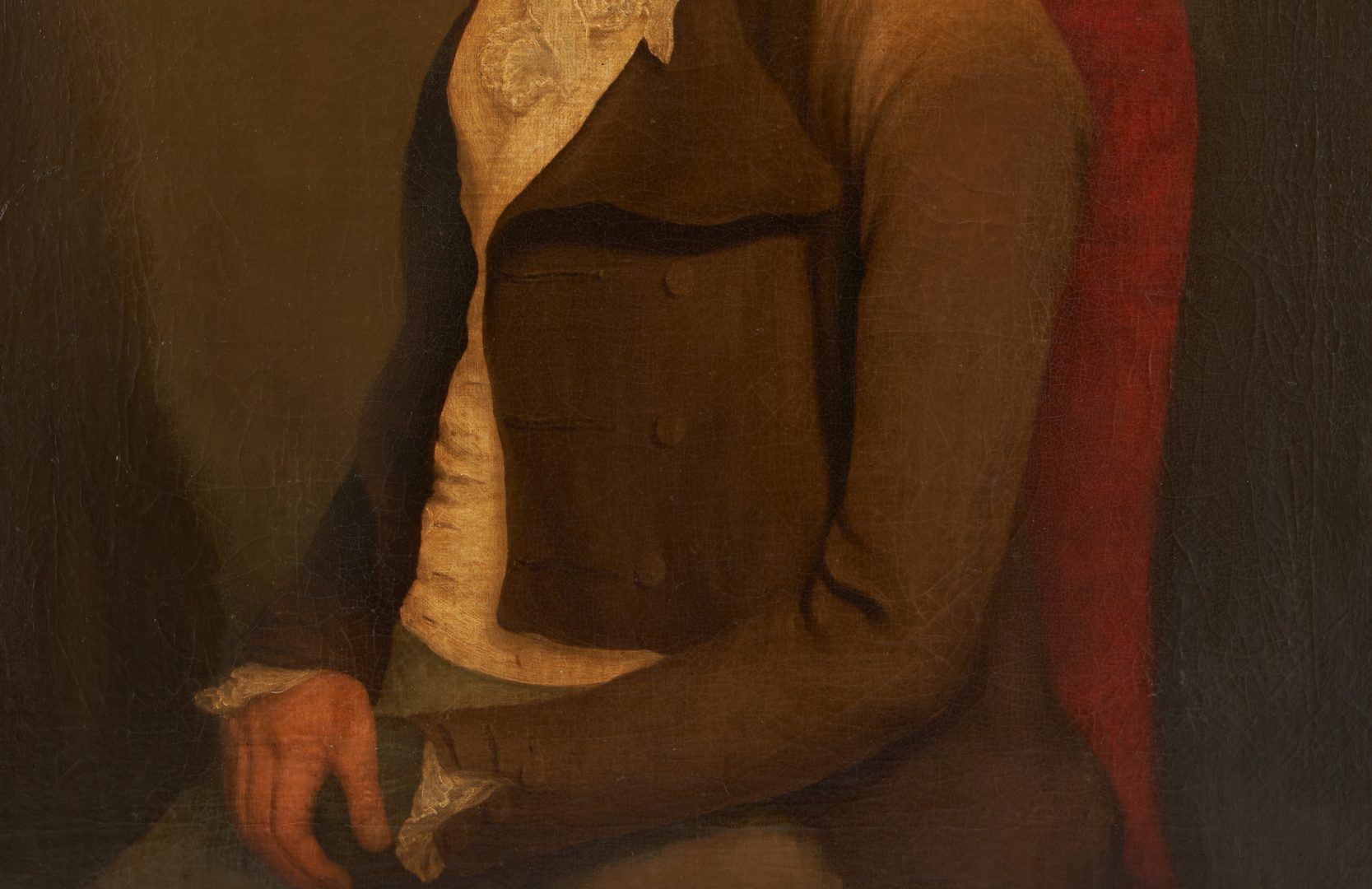 Lot 182: 18th Century Oil Portrait of a Gentleman