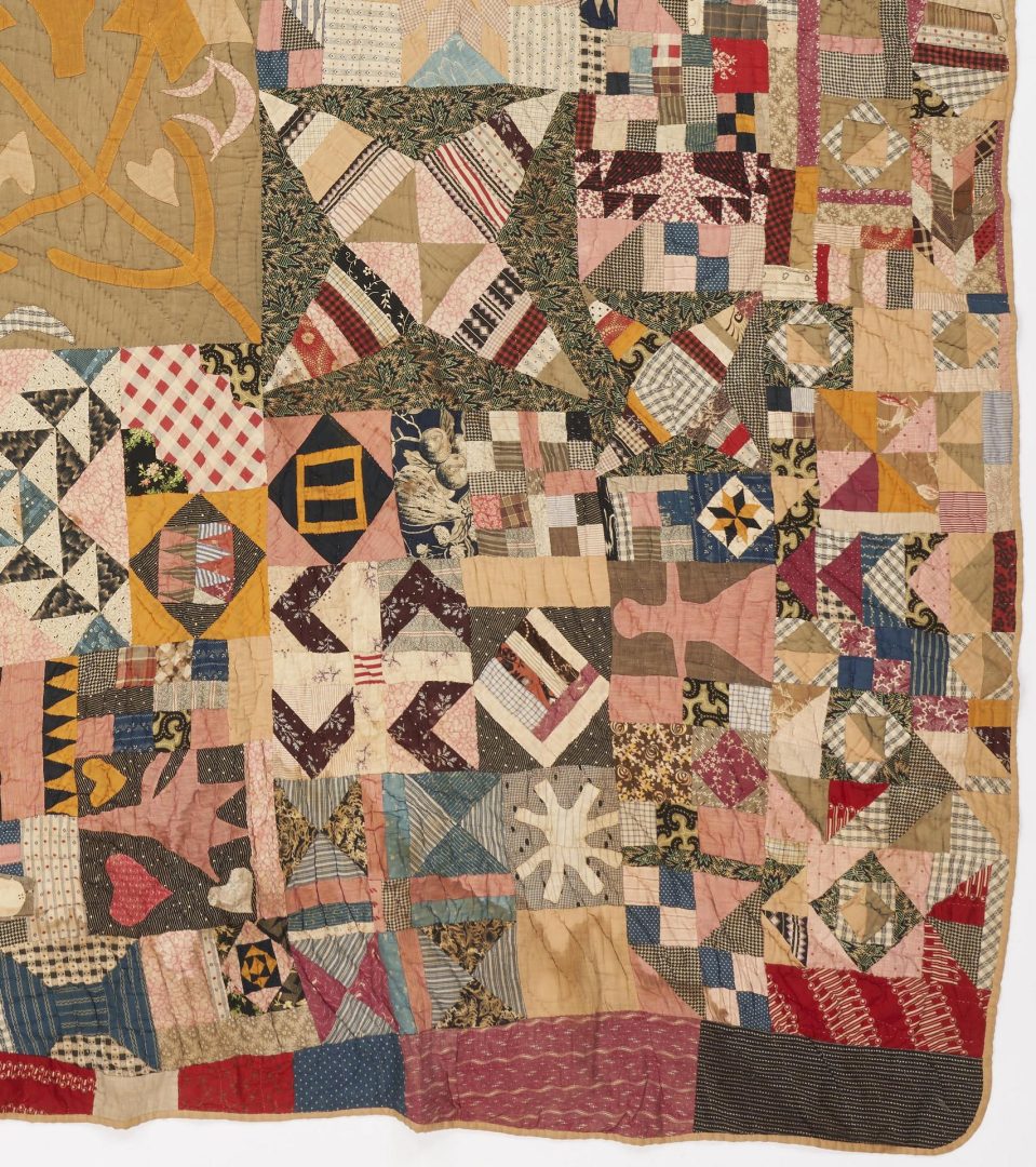 Lot 203: Exhibited African-American Quilt by Josie Covington, TN, Late 19th C.