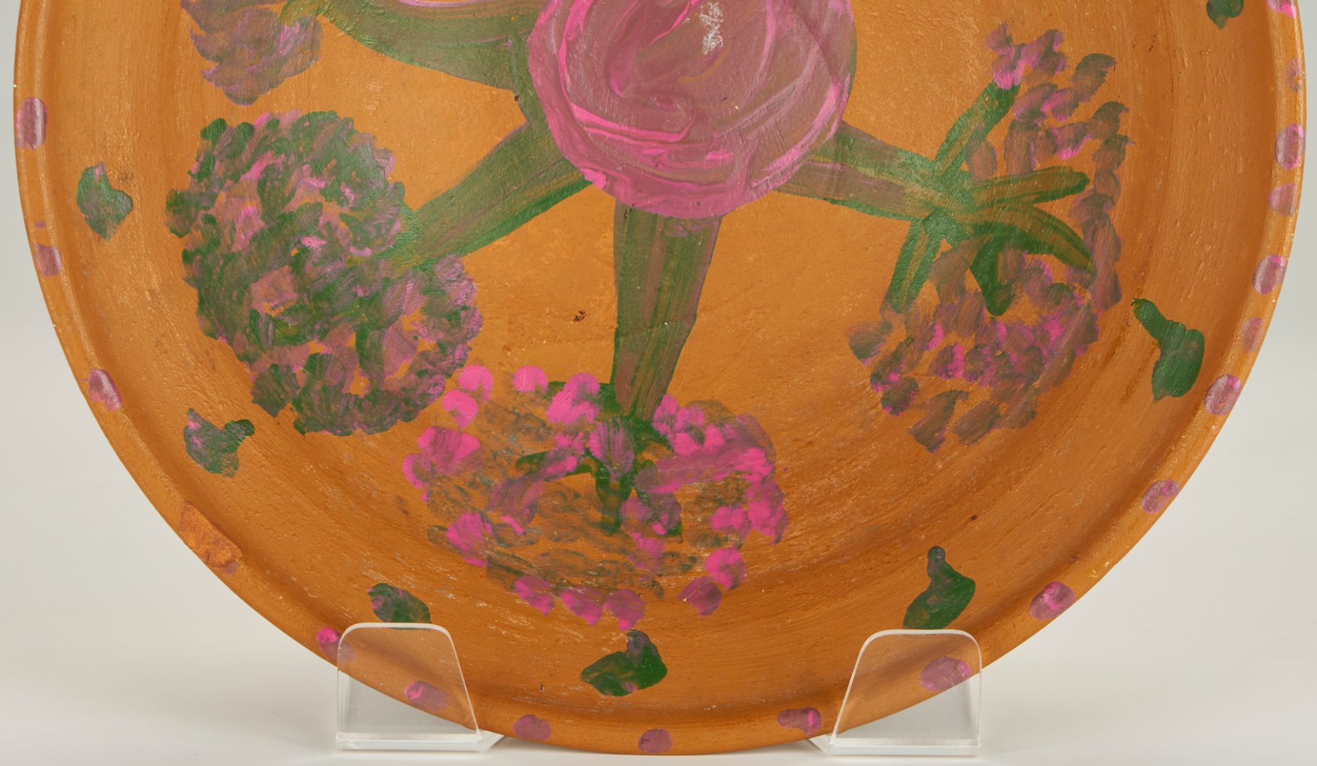 Lot 210: Mose Tolliver O/B Watermelon Painting & Bowl