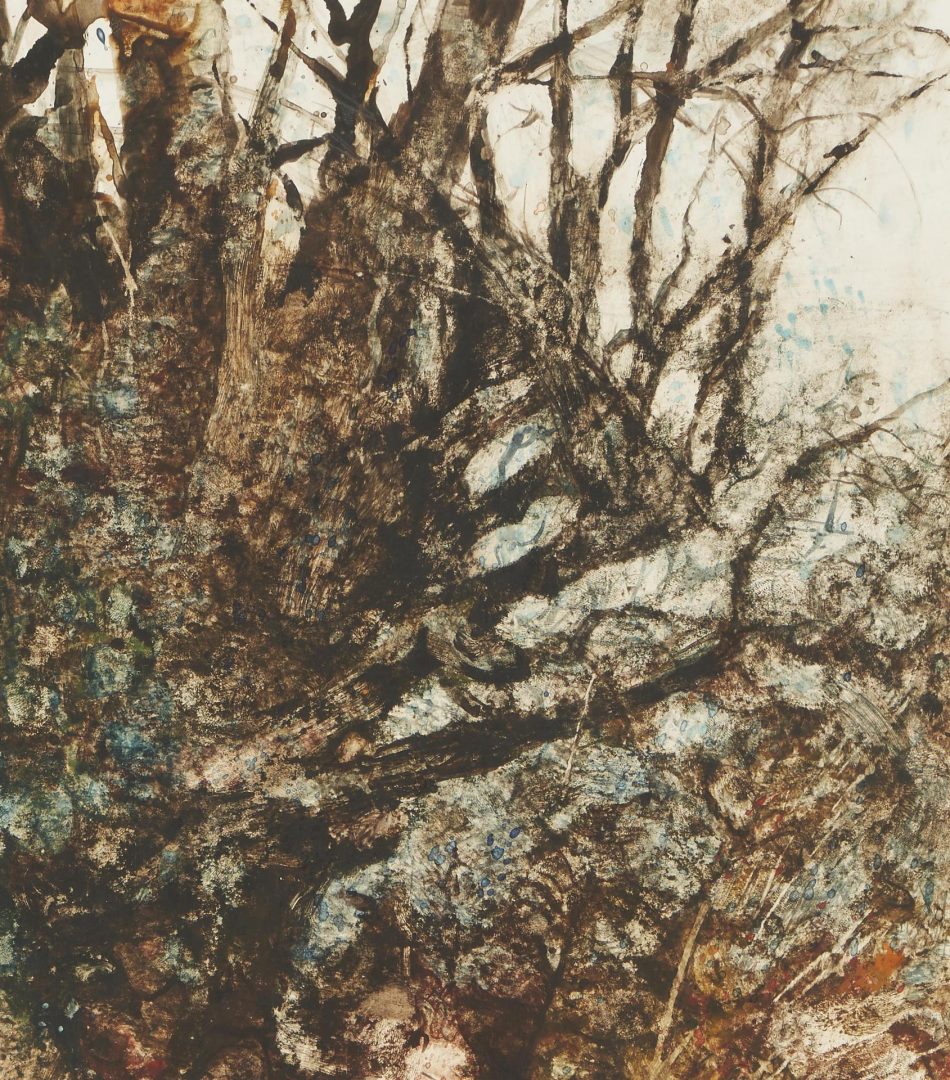 Lot 226: Carl Sublett W/C, Tree Painting