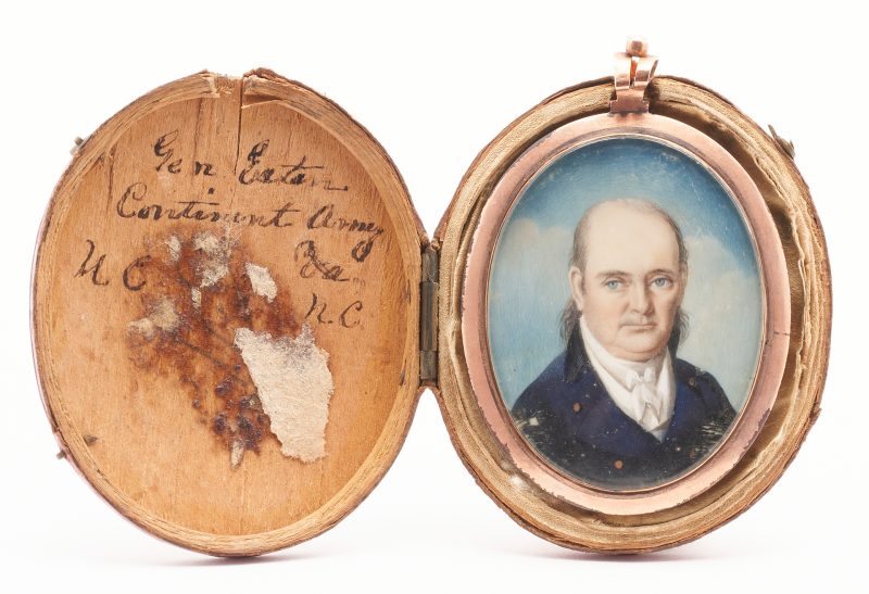Lot 228: Portrait Miniature of General Thomas Eaton of NC, 1739-1809