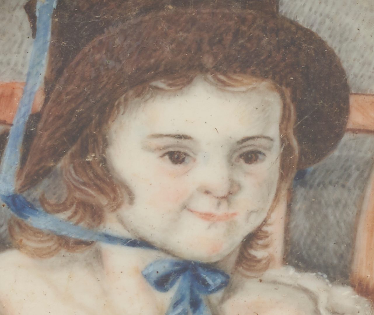 Lot 229: Portrait Miniature of a Child, Harriet Eaton of NC