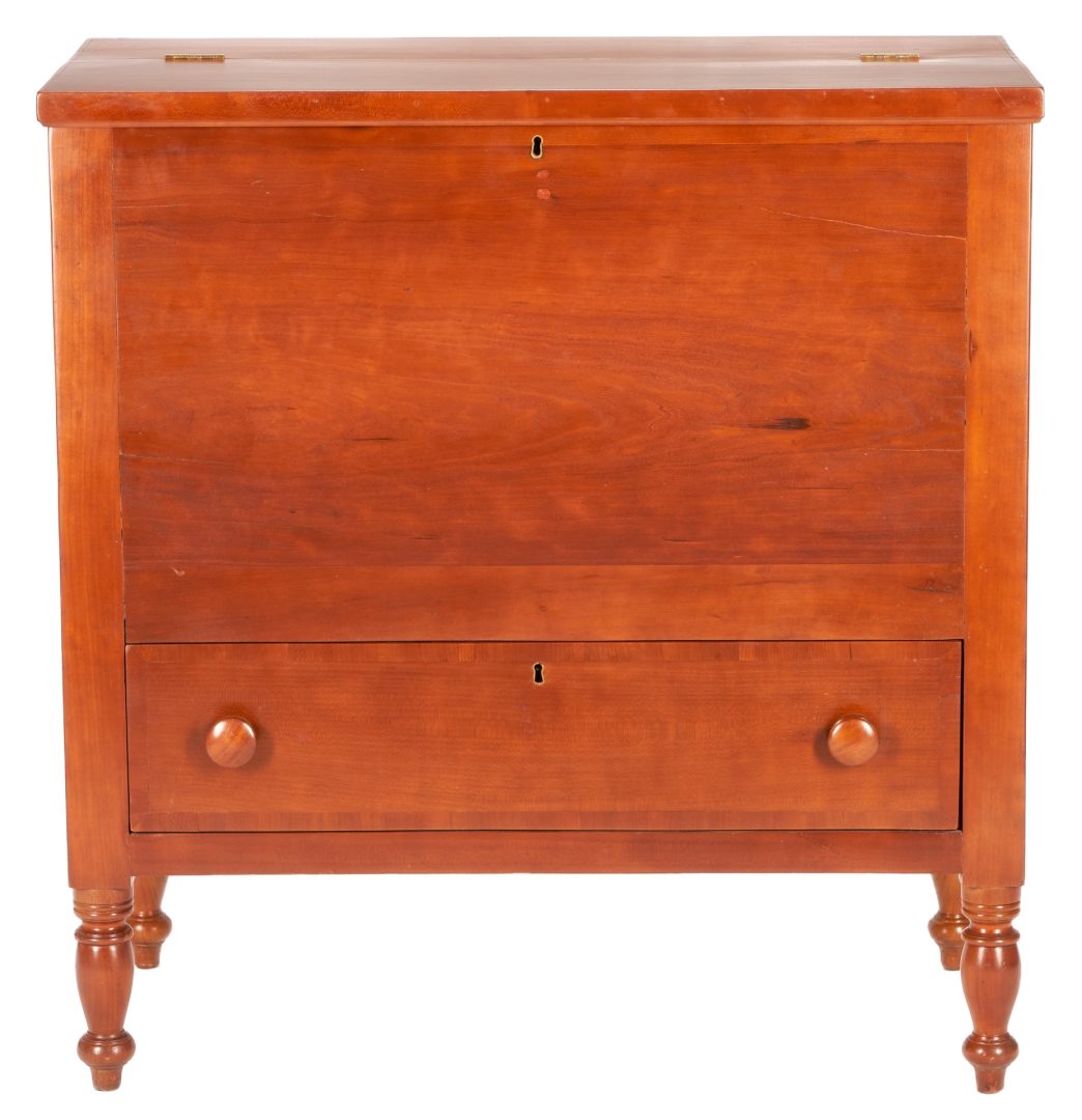 Lot 246: Middle TN or KY Sheraton Cherry Sugar Chest