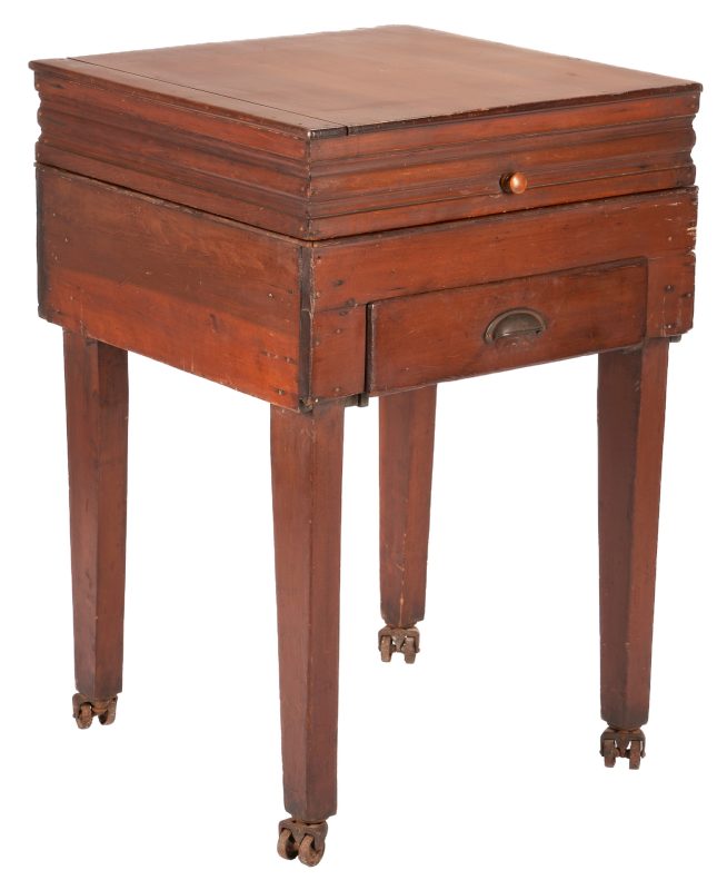 Lot 248: Tennessee Cherry Biscuit Table, attr. Williamson County
