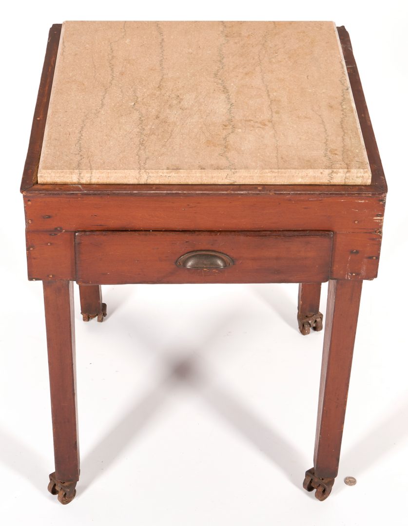 Lot 248: Tennessee Cherry Biscuit Table, attr. Williamson County