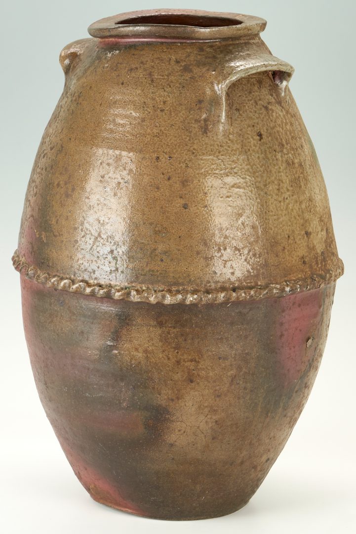 Lot 249: Exhibited West Tennessee 10 Gallon Pottery Jar, Attrib. Craven