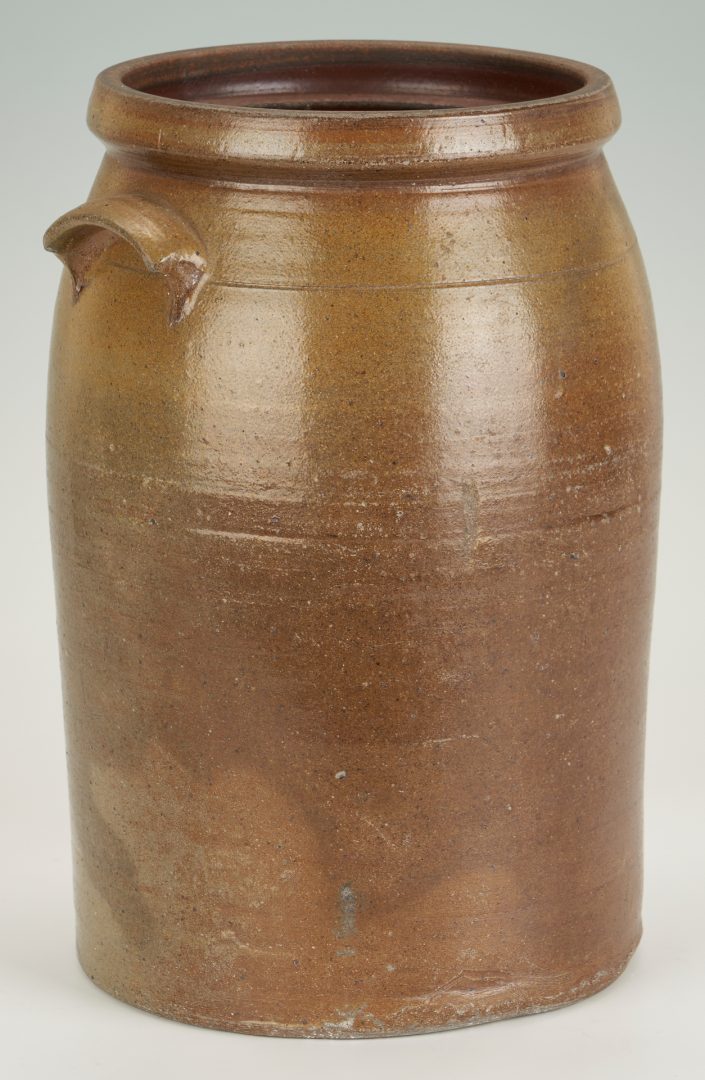 Lot 250: 2 Middle TN Stoneware Jars, J.A. Roberts & Lafever
