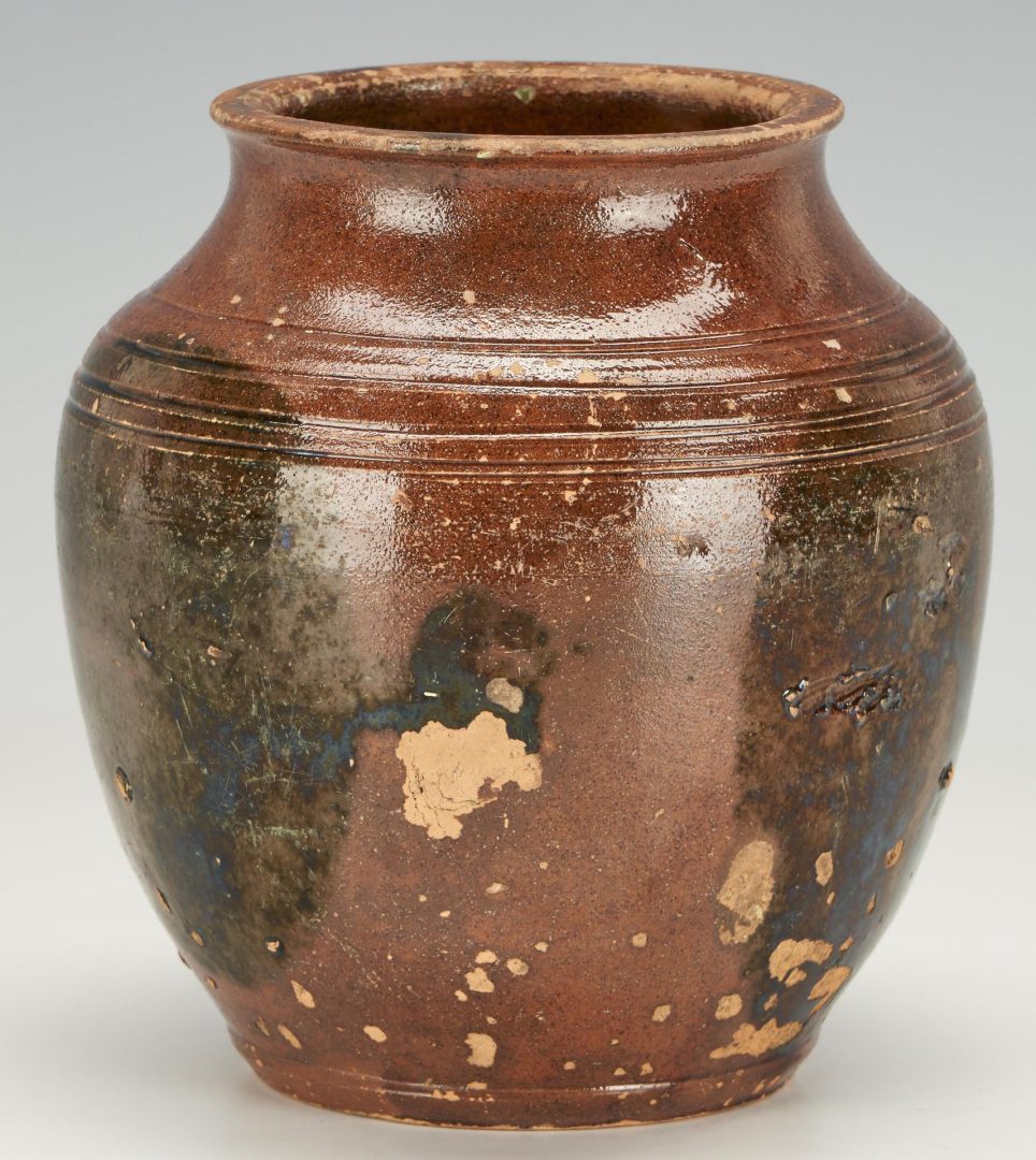 Lot 251: Greene County, TN Earthenware Jar, Possibly Christopher Alexander Haun