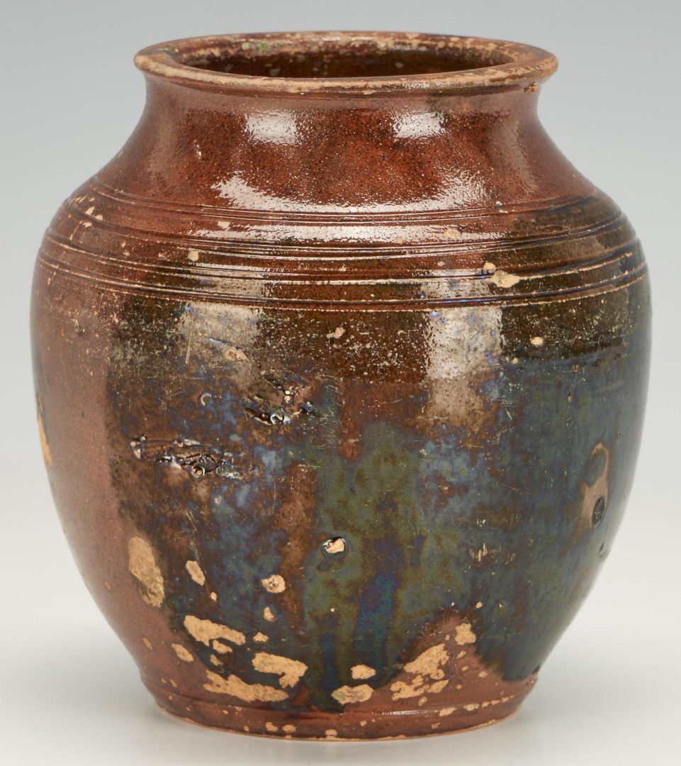Lot 251: Greene County, TN Earthenware Jar, Possibly Christopher Alexander Haun