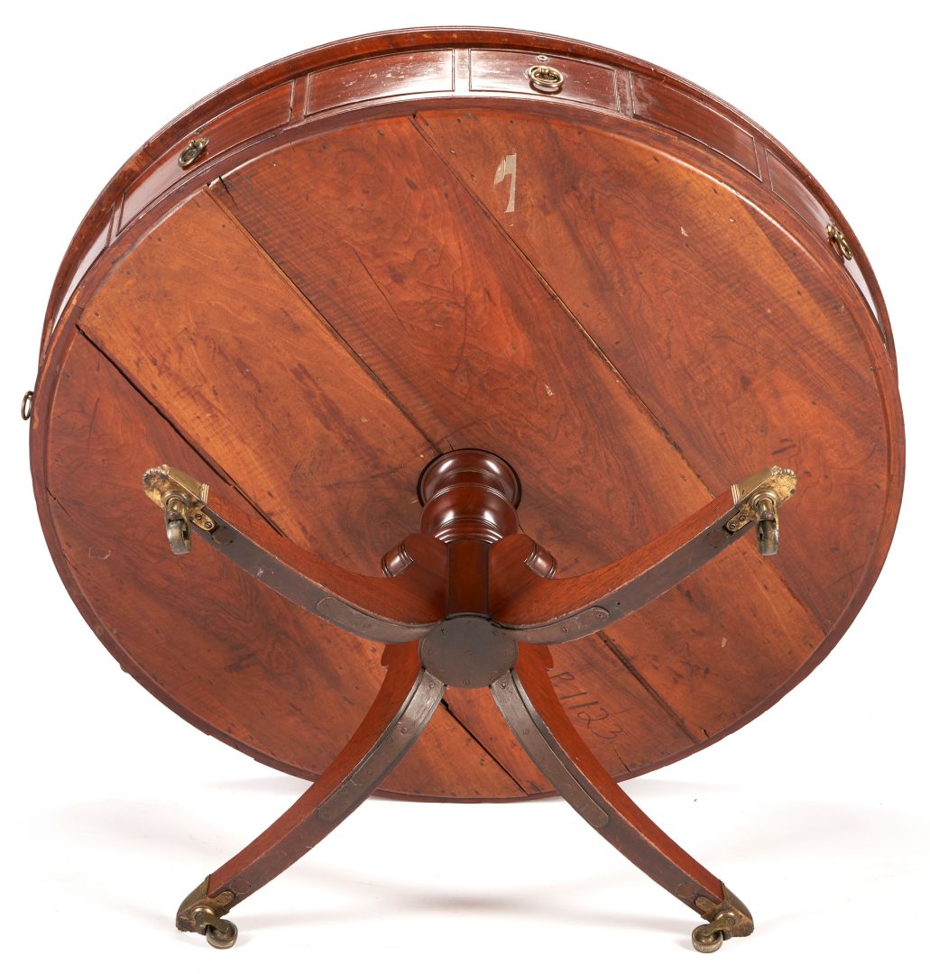 Lot 276: English Regency Style "Rent" or Center Table