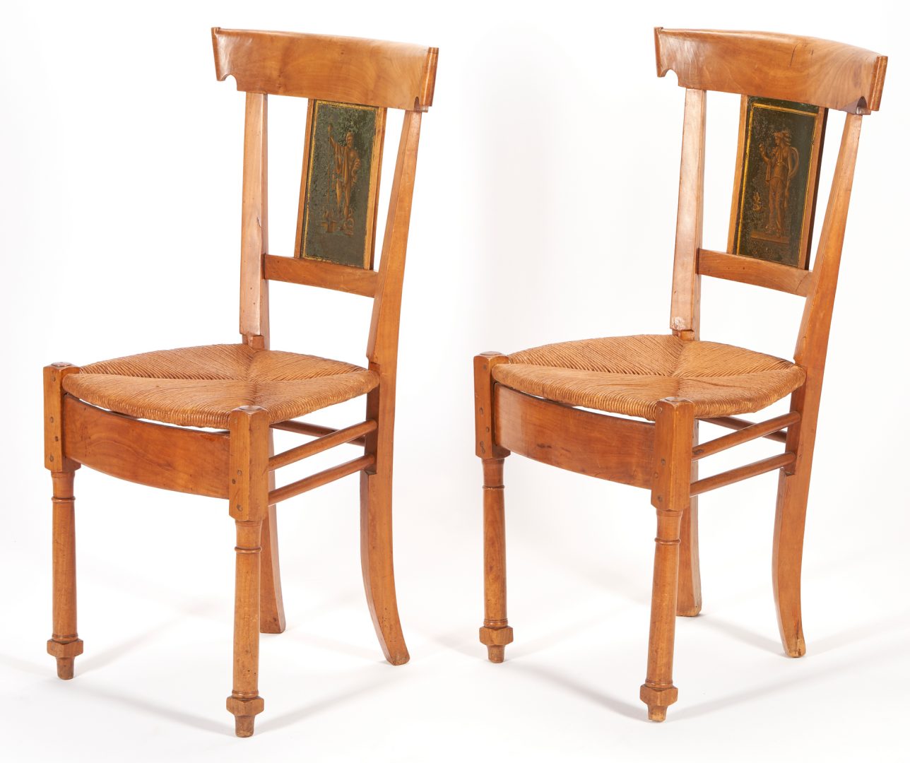 Lot 280: Group of 6 European Chairs w/ Classical Motifs