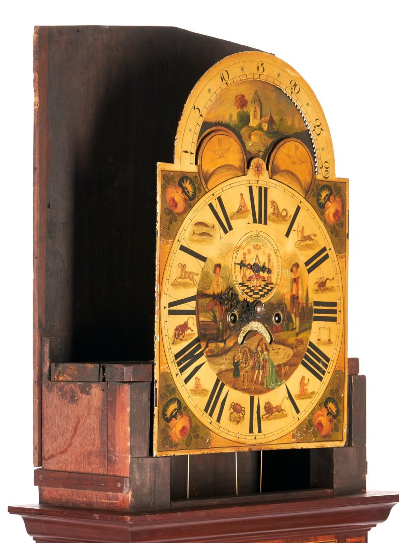 Lot 281: Tall Case Clock with Masonic, Zodiac Dial