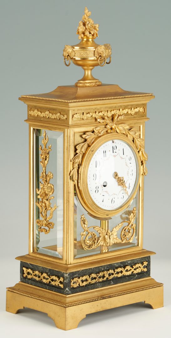 Lot 293: French AD Mougin Gilt Bronze Shelf Clock